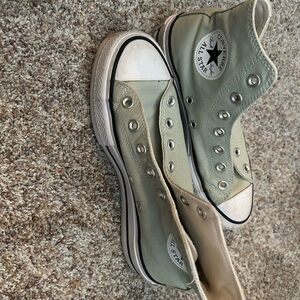 Converse High Top Sneakers in Light Green